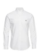 Slim Fit Garment-Dyed Oxford Shirt Tops Shirts Casual White Polo Ralph Lauren