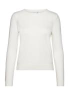 Viril O-Neck L/S Knit Top - Noos Tops Knitwear Jumpers White Vila