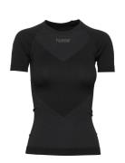 Hummel First Seamless Jersey S/S W Sport T-shirts & Tops Short-sleeved Black Hummel