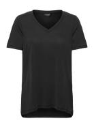 Slcolumbine Over T-Shirt Ss Tops T-shirts & Tops Short-sleeved Black Soaked In Luxury