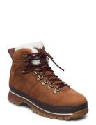 Euro Hiker Wp Fur Lined Shoes Boots Ankle Boots Ankle Boots Flat Heel Brown Timberland