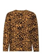 Basic Leopard Grandpa Tops T-shirts Long-sleeved T-Skjorte Multi/patterned Mini Rodini