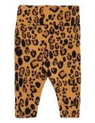 Basic Leopard Nb Leggings Bottoms Trousers Beige Mini Rodini