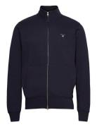 Original Full Zip Cardigan Tops Sweatshirts & Hoodies Sweatshirts Navy GANT