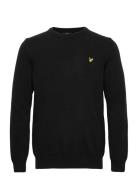 Crew Neck Lambswool Blend Jumper Tops Knitwear Round Necks Black Lyle & Scott