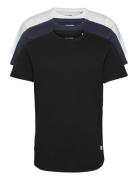 Jjenoa Tee Ss Crew Neck 3Pk Mp Noos Tops T-Kortærmet Skjorte Black Jack & J S