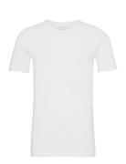 Shirt 1/2 Tops T-Kortærmet Skjorte White Schiesser