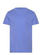 Essential Cotton Tee Ss Tops T-Kortærmet Skjorte Blue Tommy Hilfiger
