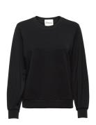 23 The Sweat Blouse Tops Sweatshirts & Hoodies Sweatshirts Black My Essential Wardrobe