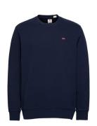 The Original Hm Crew Navy Blaz Tops Sweatshirts & Hoodies Sweatshirts Navy LEVI´S Men