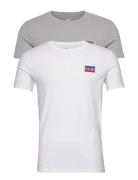 2Pk Crewneck Graphic Sportswea Tops T-Kortærmet Skjorte White LEVI´S Men