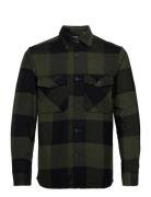 Onsmilo Ls Check Overshirt Tops Overshirts Green ONLY & SONS