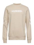 Hmllegacy Sweatshirt Sport Sweatshirts & Hoodies Sweatshirts Cream Hummel