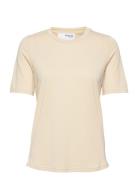 Slfstella Ss Tee Tops T-shirts & Tops Short-sleeved Cream Selected Femme