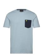 Contrast Pocket T-Shirt Tops T-Kortærmet Skjorte Blue Lyle & Scott