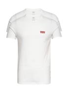 2Pk Crewneck Graphic Bw 2Pack Tops T-Kortærmet Skjorte White LEVI´S Men