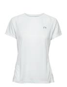 Women Core Running T-Shirt S/S Sport T-shirts & Tops Short-sleeved White Newline