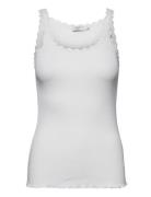 Cc Heart Poppy Silk Lace Camisole Tops T-shirts & Tops Sleeveless White Coster Copenhagen
