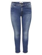 Carkarla Reg Ank Sk Jeans Bj11336 Noos Bottoms Jeans Skinny Blue ONLY Carmakoma