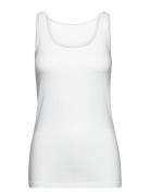 Basic Cotton Tank Top Tops T-shirts & Tops Sleeveless White Femilet