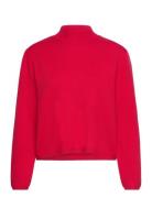 Slfmerle Cali Ls Knit Highneck B Tops Knitwear Turtleneck Red Selected Femme