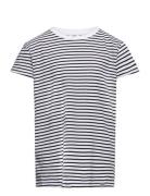 Organic Jersey Stripe Tuvina Tee Fav Tops T-Kortærmet Skjorte White Mads Nørgaard