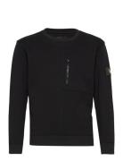 Zip Pocket Lb Sweat Tops Sweatshirts & Hoodies Sweatshirts Black Lyle & Scott Junior