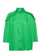 Mateo - Modern Drape Tops Blouses Long-sleeved Green Day Birger Et Mikkelsen