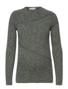 Mlreeve L/S Jrs Top Tops T-shirts Long-sleeved T-Skjorte Grey Mamalicious