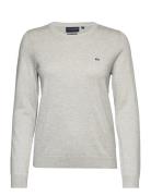 Marline Organic Cotton Sweater Tops Knitwear Jumpers Grey Lexington Clothing
