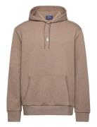 Double-Knit Hoodie Tops Sweatshirts & Hoodies Hoodies Beige Polo Ralph Lauren