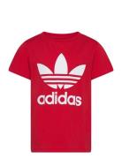 Trefoil Tee Sport T-Kortærmet Skjorte Red Adidas Originals