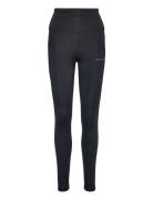 Flattering Curved High Waist Tights Sport Running-training Tights Black Röhnisch