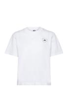 Asmc Regl Tee Sport T-shirts & Tops Short-sleeved White Adidas By Stella McCartney