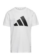 U Tr-Es Logo T Sport T-Kortærmet Skjorte White Adidas Sportswear
