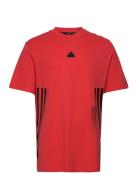 Future Icons 3-Stripes T-Shirt Sport T-Kortærmet Skjorte Red Adidas Sportswear