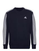 Essentials French Terry 3-Stripes Sweatshirt Sport Sweatshirts & Hoodies Sweatshirts Navy Adidas Sportswear