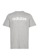 M Lin Sj T Sport T-Kortærmet Skjorte Grey Adidas Sportswear
