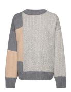 Patch Unisex Sweater Tops Knitwear Jumpers Grey The Knotty S