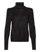 Vilou New Rollneck L/S Knit Top - Noos Tops Knitwear Turtleneck Black Vila