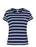 Barbour Otterb Strpe T Tops T-shirts & Tops Short-sleeved Navy Barbour