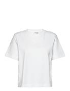 Slfessential Ss Boxy Tee Noos Tops T-shirts & Tops Short-sleeved White Selected Femme