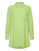 Halnamw Boxy Shirt Tops Shirts Long-sleeved Green My Essential Wardrobe
