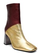 3 Colors Sqaure Shoes Boots Ankle Boots Ankle Boots With Heel Gold Apair