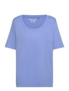 T-Shirt 1/2 Sleeve Tops T-shirts & Tops Short-sleeved Blue Gerry Weber Edition
