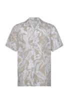Ss Poplin Aop Seabreeze Tencel? Box Tops Shirts Short-sleeved Multi/patterned Knowledge Cotton Apparel