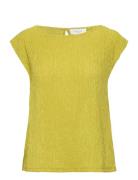 Blouse Tops Blouses Short-sleeved Green Rosemunde