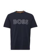Telogox Tops T-Kortærmet Skjorte Navy BOSS