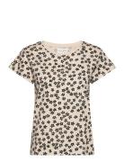 Top Nell T Shirt Tops T-shirts & Tops Short-sleeved Beige Lindex