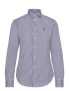 Classic Fit Striped Cotton Shirt Tops Shirts Long-sleeved Blue Polo Ralph Lauren